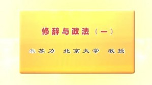 法律课程-修辞与政法视频教程 朱苏力 3讲 北京大学