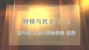 财税与民主视频教程 张千帆 3讲 北京大学