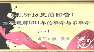 倾听历史的回音-1911年的革命与不革命视频教程 张侃 3讲 厦门大学