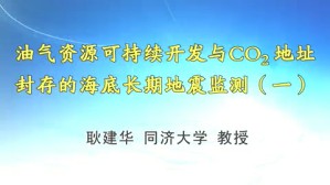 油气资源可持续开发与CO2地质封存的海底长期地震监测视频教程 耿建华 3讲 同济大学