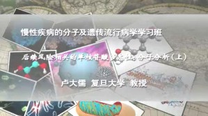 后续风险相关的单核苷酸多态性-分子分析视频教程 卢大儒 3讲 复旦大学