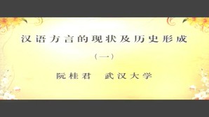 汉语方言的现状及历史形成视频教程 阮桂君 3讲 武汉大学