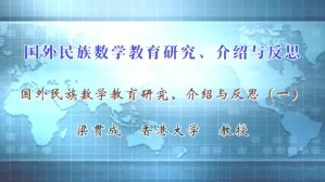 国外民族数学教育研究 介绍与反思视频教程 梁贯成 3讲 香港大学
