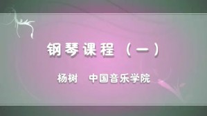 钢琴课程视频教程 杨树 4讲 中国音乐学院