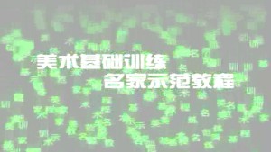 中国书法技法教程视频教程 沈浩 4讲 中央美术学院