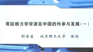 哥廷根力学学派在中国的传承与发展视频教程 胡海岩 4讲 北京理工大学