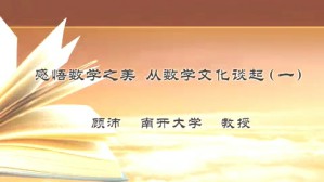 感悟数学之美-从数学文化谈起视频教程 顾沛 4讲 南开大学