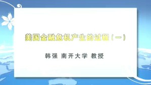 美国金融危机产生的过程视频教程 韩强 4讲 南开大学