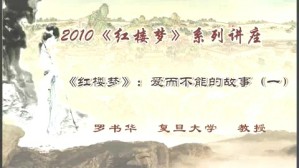 《红楼梦》视频教程 罗书华 4讲 复旦大学