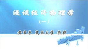 漫谈经济物理学视频教程 黄吉平 4讲 复旦大学