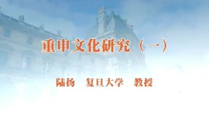 重申文化研究视频教程 陆扬 4讲 复旦大学
