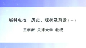 燃料电池-历史 现状及前景视频教程 王宇新 4讲 天津大学