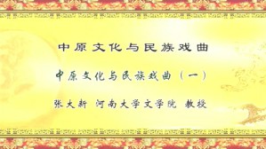 中原文化与民族戏曲视频教程 张大新 4讲 河南大学