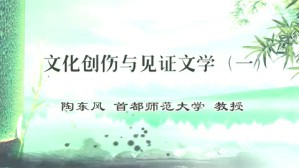 文化创伤与见证文学视频教程 陶东风 4讲 首都师范大学