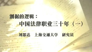 割据的逻辑-中国法律职业三十年视频教程 刘思达 5讲 上海交通大学
