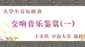大学生音乐修养视频教程 王炎琪 5讲 中南大学