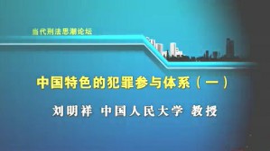 当代刑法思潮论坛视频教程 刘明祥 5讲 中国人民大学