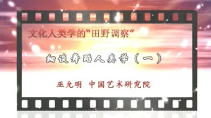 文化人类学的“田野调察”视频教程 巫允明 5讲 中国艺术研究院