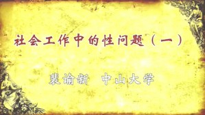 社会工作中的性问题视频教程 裴谕新 5讲 中山大学