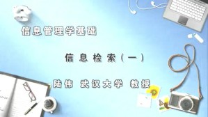 信息管理学基础视频教程 陆伟 5讲 武汉大学