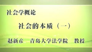 社会学概论视频教程 赵新彦 5讲 青岛大学