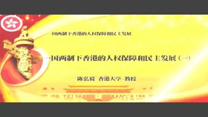 一国两制下香港的人权保障和民主发展视频教程 陈弘毅 5讲 香港大学