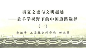 夷夏之辨与文明超越-公羊学视野中的中国道路选择视频教程 余治平 6讲 上海社科院