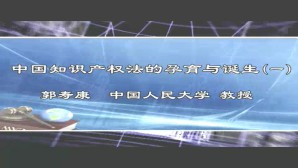 中国知识产权法的孕育与诞生视频教程 郭寿康 7讲 中国人民大学