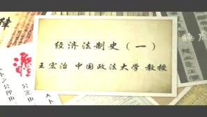 经济法制史视频教程 王宏治 8讲 中国政法大学