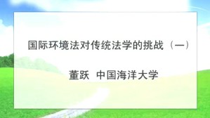 国际环境法对传统法学的挑战视频教程 董跃 6讲 中国海洋大学