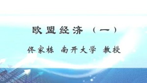 欧盟经济视频教程 佟家栋 7讲 南开大学