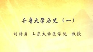 齐鲁大学历史视频教程 刘传勇 6讲 山东大学