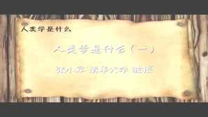 人类学是什么视频教程 张小军 6讲 清华大学