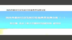 国内外循环经济发展经验和典型案例分析视频教程 程会强 6讲 北京工业大学