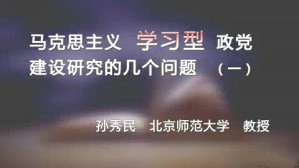 马克思主义学习型政党建设研究的几个问题视频教程 孙秀民 5讲 北京师范大学