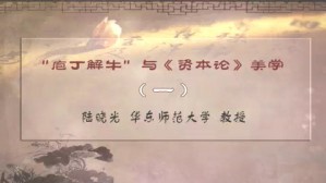 “庖丁解牛”与《资本论》美学视频教程 陆晓光 5讲 华东师范大学