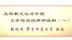 五四新文化对中国文学传统的两种误解视频教程 胡晓明 5讲 华东师范大学