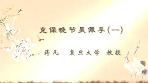 克保晚节吴佩孚视频教程 蒋凡 5讲 复旦大学