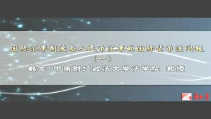 国际汇率制度与人民币汇率的国际货币法问题视频教程 韩龙 13讲 中南财经政法大学