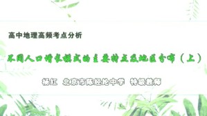 高中地理高频考点分析视频教程 杨红 24讲 北京市陈经纶中学