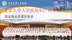 妇产科学视频教程 王建六 24讲 北京大学