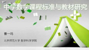 中学数学课程标准与教材研究视频教程 曹一鸣 36讲 北京师范大学