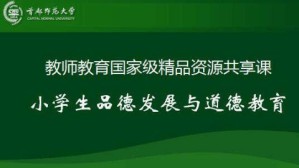 小学生品德发展与道德教育视频教程 刘慧 46讲 首都师范大学