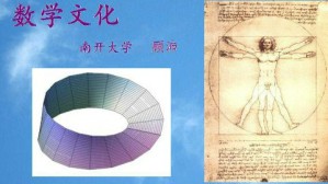 数学文化视频教程 顾沛 34讲 南开大学