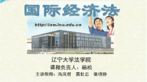 国际经济法学视频教程 杨松 68讲 辽宁大学