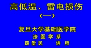 法医学视频教程 赵子琴 36讲 复旦大学