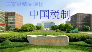 中国税制视频教程 沈玉平 51讲 浙江财经大学