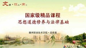 思想道德修养与法律基础视频教程 崔春 64讲 湖州职业技术学院