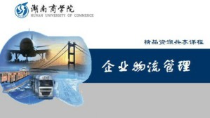企业物流管理视频教程 黄福华 32讲 湖南商学院