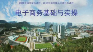电子商务基础与实操视频教程 万守付 56讲 深圳信息职业技术学院